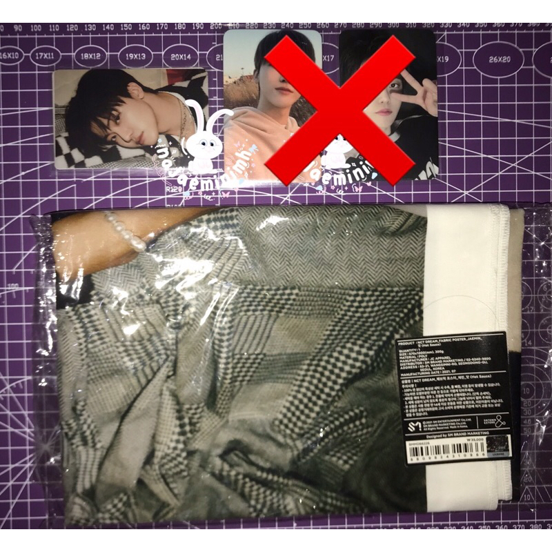 PC PHOTOCARD MD MERCHANDISE FABRIC POSTER HOT SAUCE JAEMIN