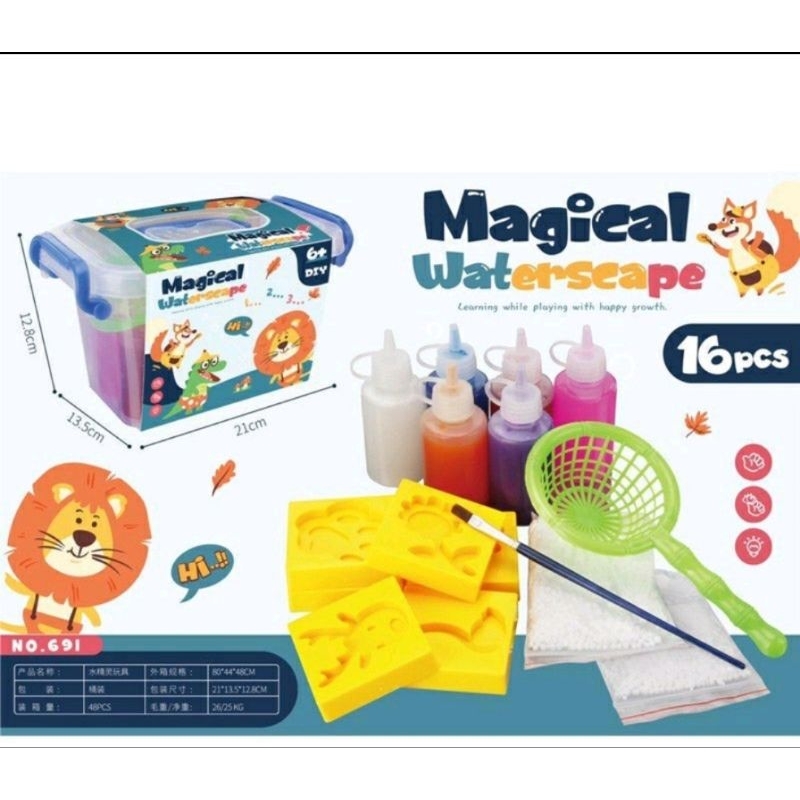 Mainan Anak Magical Waterscape DIY Edukasi Jelly Kreatif Warna