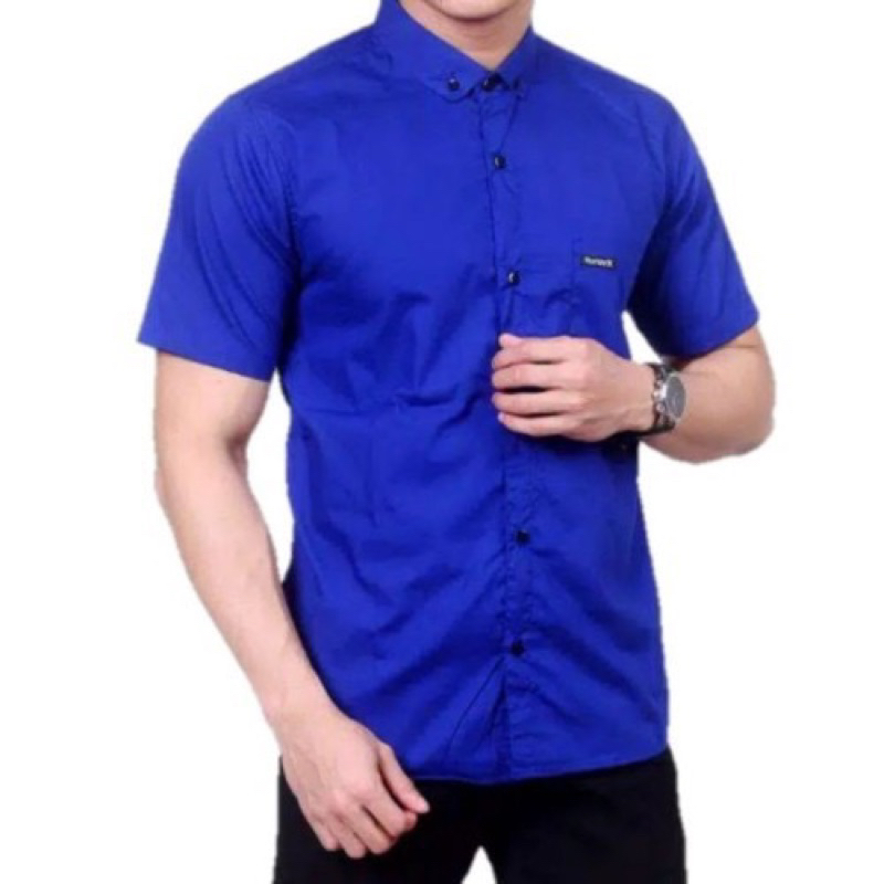 Kemeja Pria formal Jumbo Polos premium oxford Jumbo Pendek dan Panjang