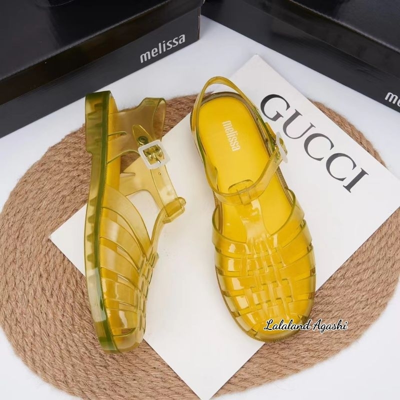 Sepatu sandal melissa possesion yellow jelly ad/sepatu jelly wanita/sandal jelly