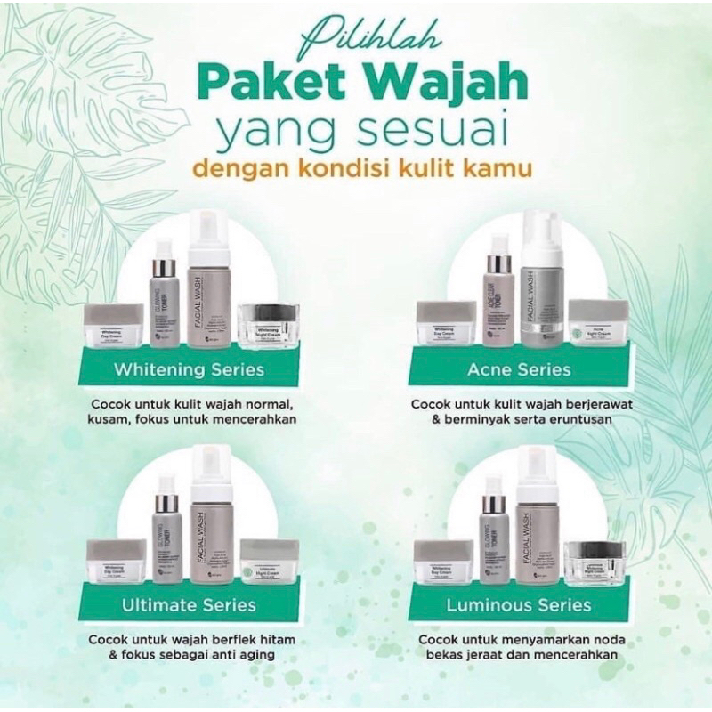 PAKET WHITENING MS GLOW/PAKET ACNE MS GLOW/PAKET LUMINOUS MS GLOW/ PAKET ULTIMATE MS GLOW