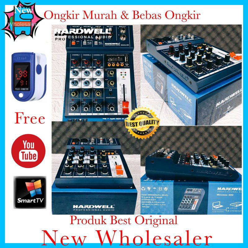 Mixer Audio Hardwell Minimix 400 Original 4 chanmel Mini Mix resmi