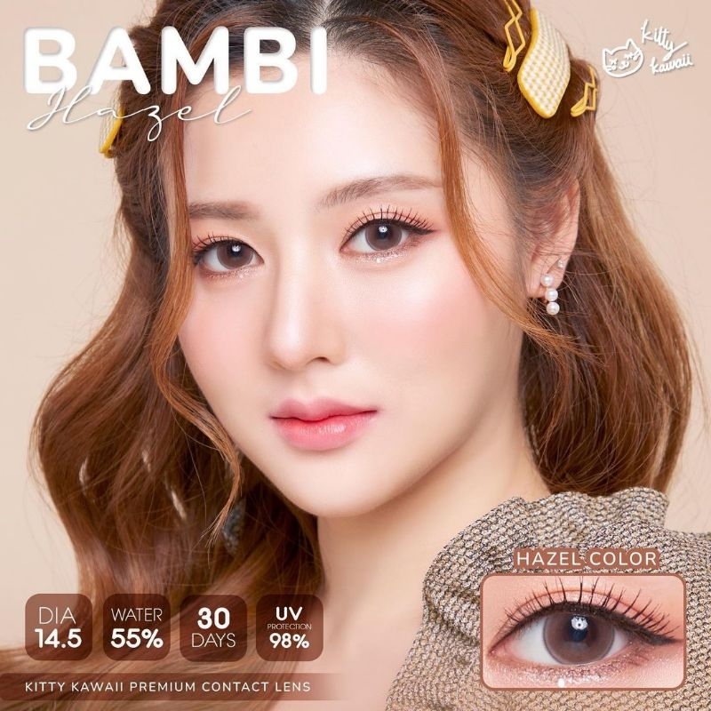 SOFTLENS BAMBI HAZEL NORMAL MINUS Original Made In Korea