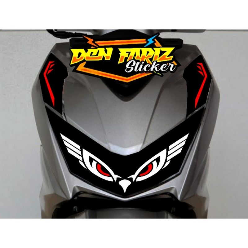 Stiker lampu depan beat deluxe Stiker lampu beat New Stiker lampu beat street New satu set alis.