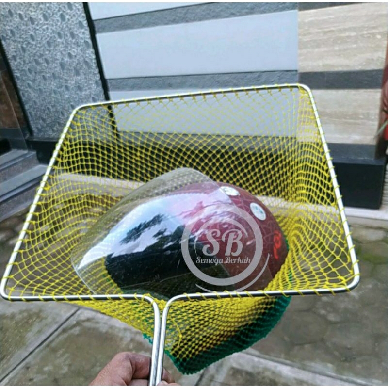 Seser Jaring Ikan Udang kotak + Ring Stainless