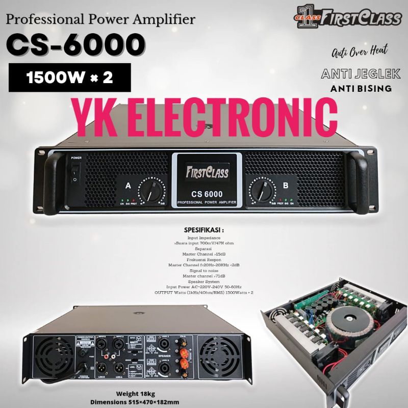 Power Amplifier Firstclass CS 6000 original Firstclass CS6000