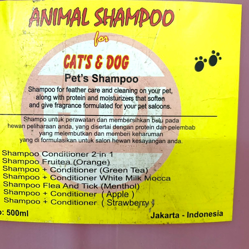 Shampo Grooming + Conditioner 5litter / Sampo Kucing Anjing 5 Liter - Red