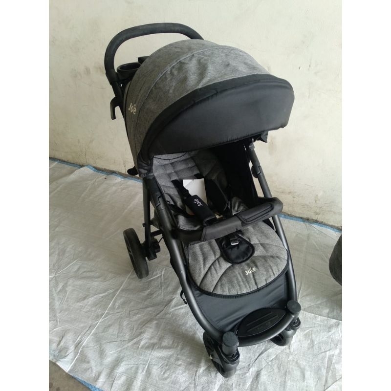 CUCI GUDANG Stroller + Car Seat Joie Meet Litetrax 4 Joie Travel System Chromium