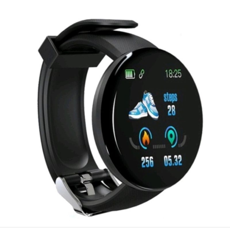Smartwatch Pria Wanita Jam Pinter Wanita D18 Digital  / Jam Olahraga