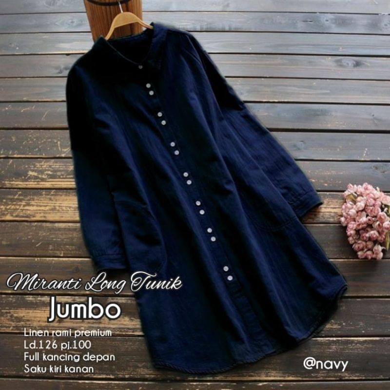 MIRANTI LONG TUNIK TERBARU(JUMBO)