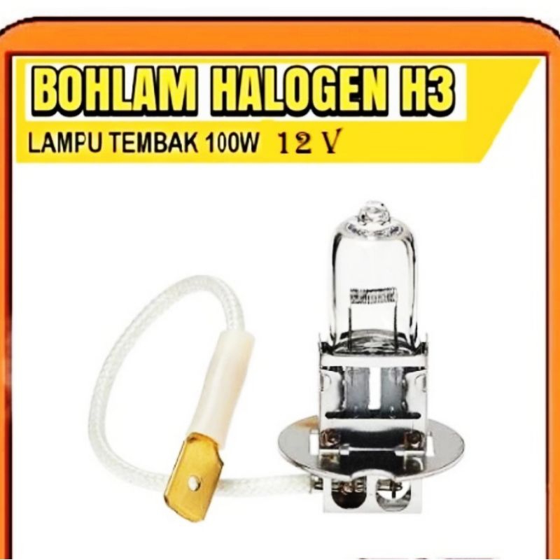 LAMPU DEPAN DOP HALOGEN H3 12VOLT