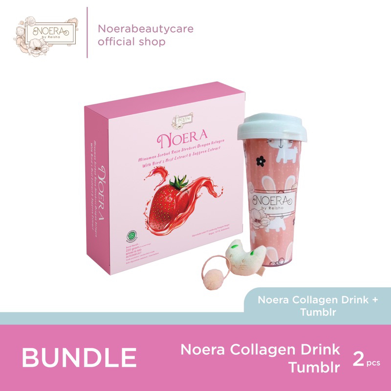 Package Noera Collagen Drink & Tumbler Random | Minuman Kolagen Pemutih
Kulit With L-Glutathione | Collagen Beauty Drink Untuk Kulit Cerah dan
Glowing