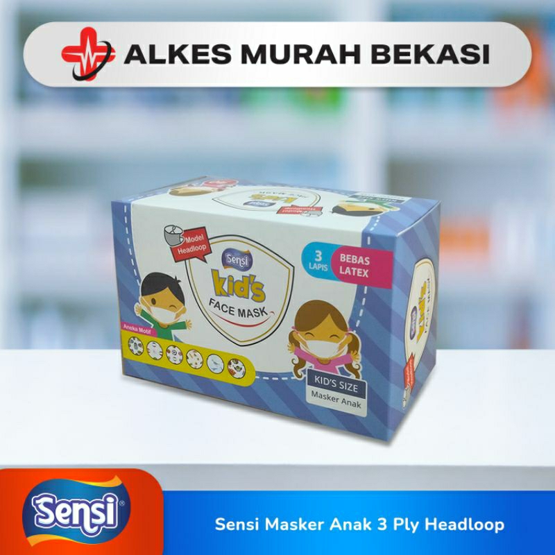 sensi masker anak headloop / masker sensi anak / masker sensi / masker anak