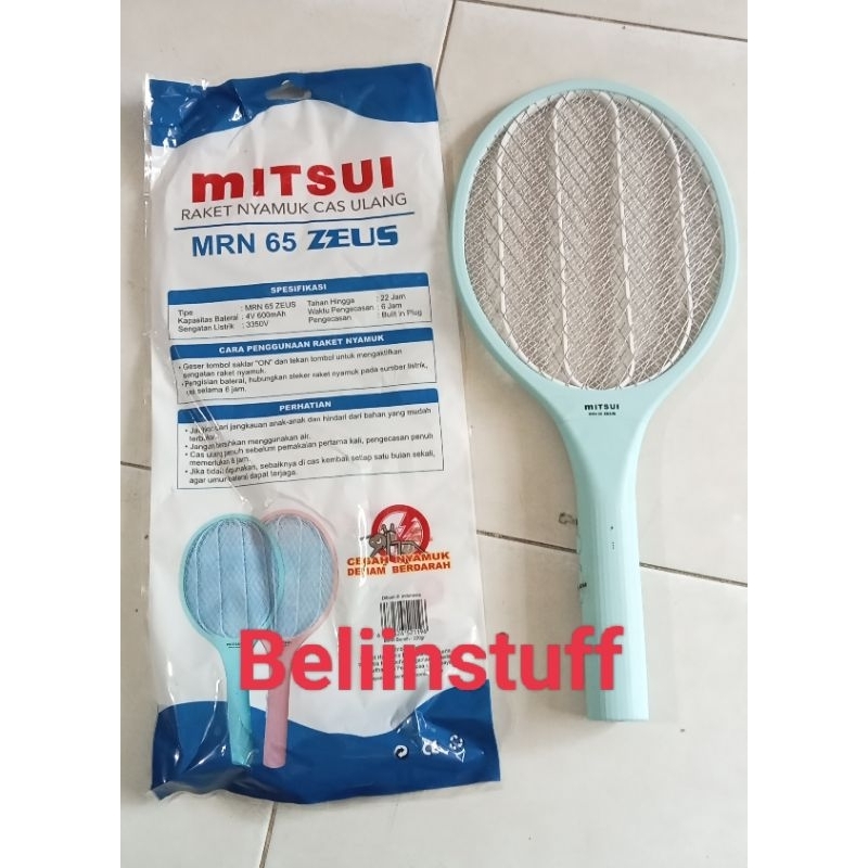 Raket nyamuk MITSUI MRN 65 Zeus Rachargeable