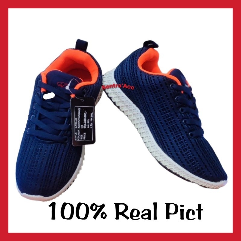 Sepatu Wukira Apollo Navy Sepatu Cowok Cewek Sepatu Keren