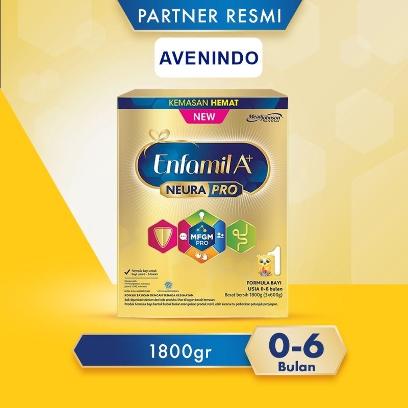 Enfamil A+1 A1 1800 gr 1800 gram 1800gr 1800gram 0-6 bulan 0 - 6 bulan susu formula bayi baru lahir 