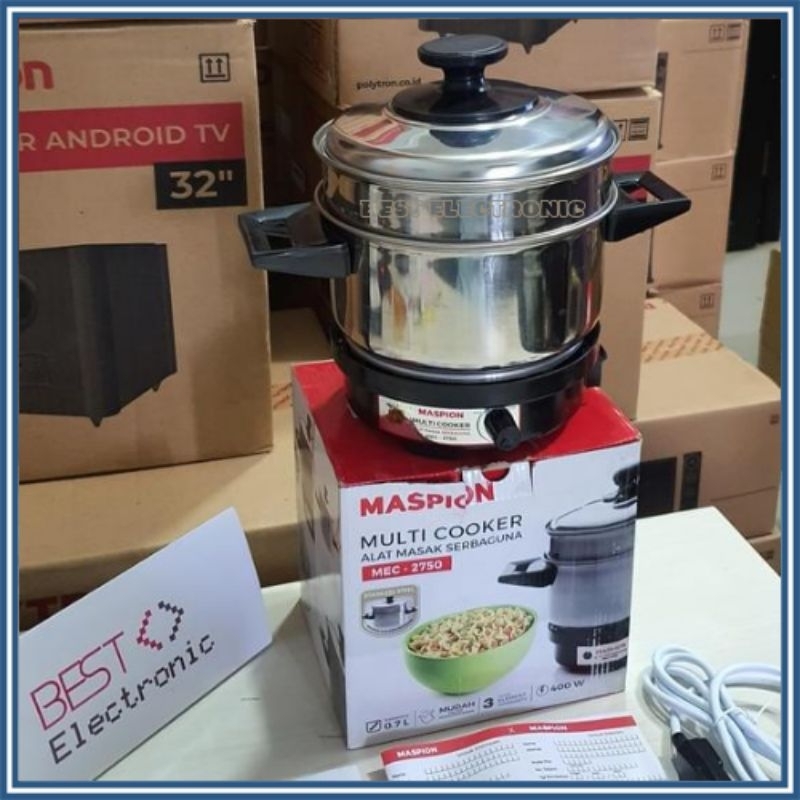 MASPION MEC-2750 MEC 2750 MEC2750 MULTI ELECTRIC COOKER 0.75 LITER