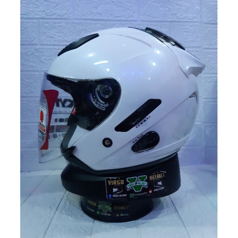 KYT HELM GALAXY R FLAT SOLID | FLAT VISOR DOUBLE VISOR Original KYt