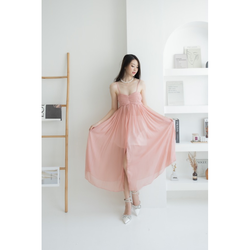 [ Keyclothingline ] Calista Set / Setelan Dress Wanita