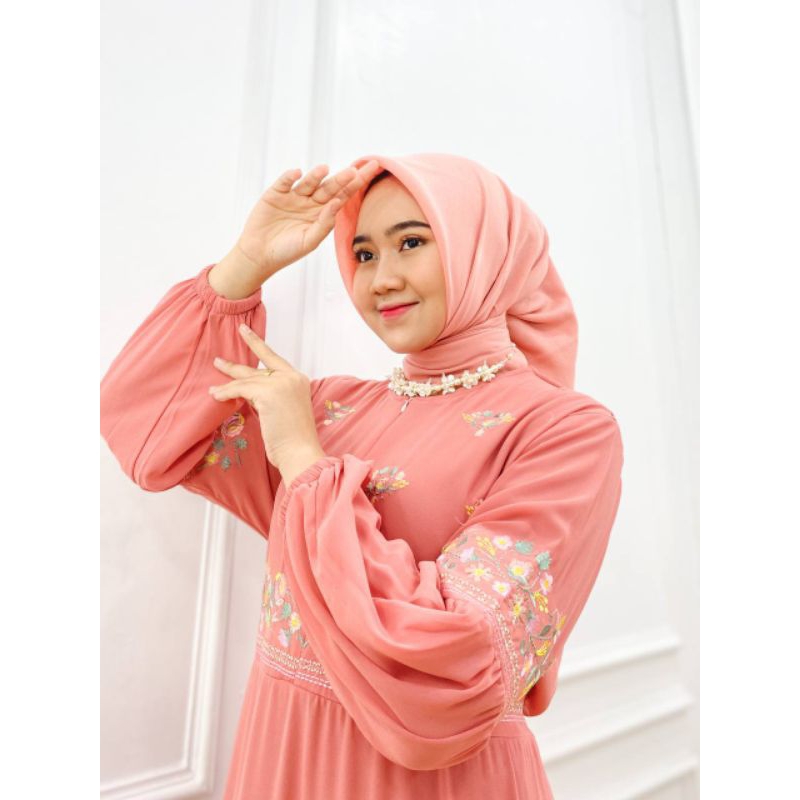 PB Prilly Busana - MAHARINA GAMIS MALAYSIA BORDIR - DRESS BORDIR - GAMIS BUSUI