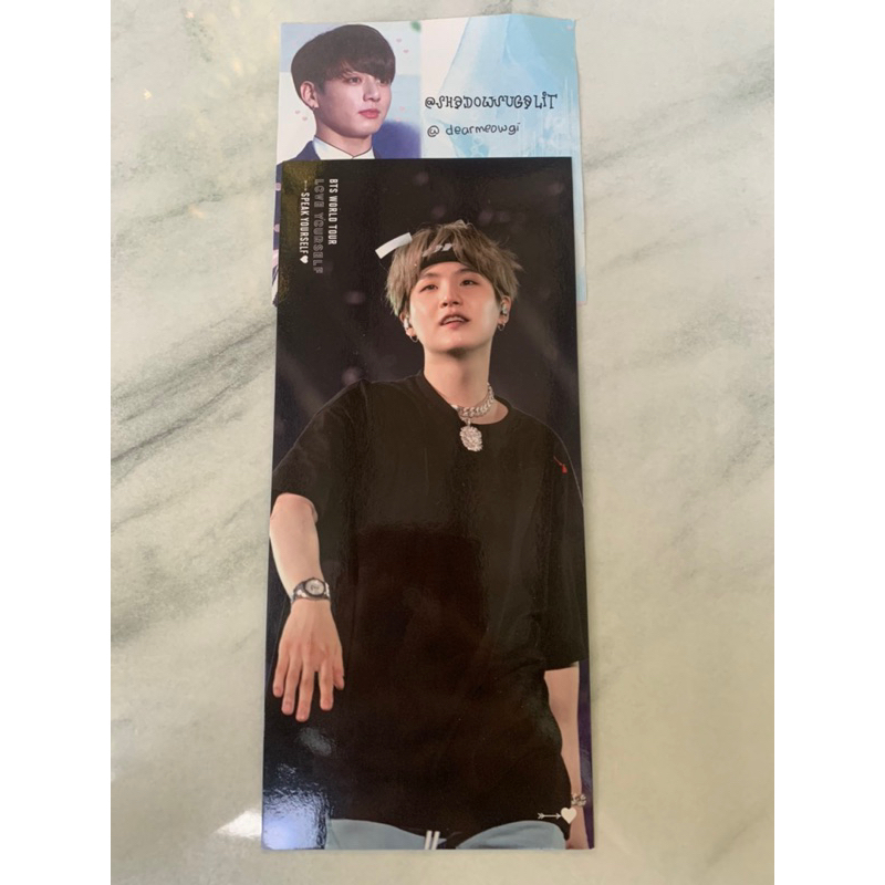 BTS SUGA Yoongi SYS London Bookmark pc