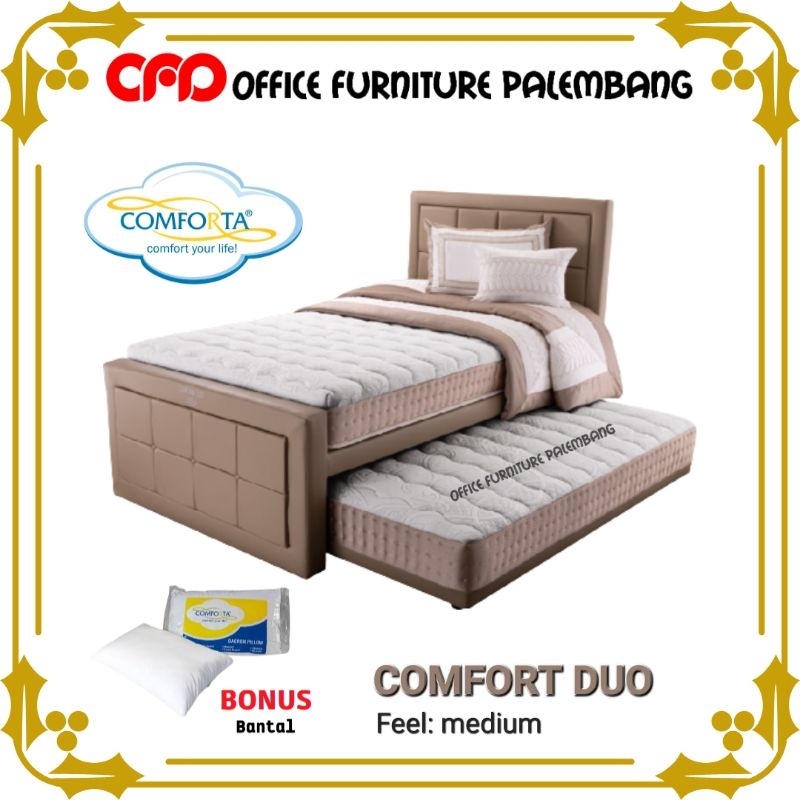 springbed sorong 3in1 comforta comfort duo matras kasur spring bed latex