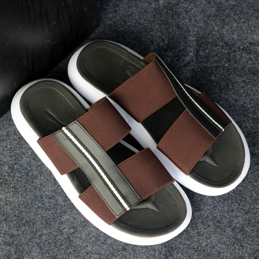 Sandal Slide Casual Pria Original Sendal Slop Keren Kasual Ringan Enoz Laporta