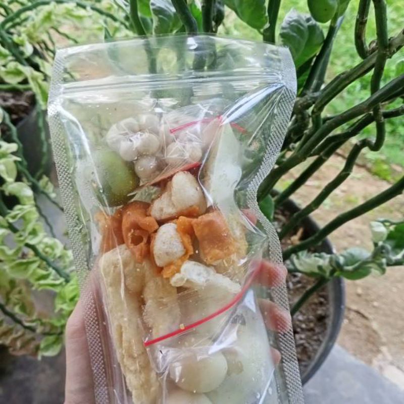 

paket hemat baso Aci isi ayam {10 bungkus baso Aci siap saji}
