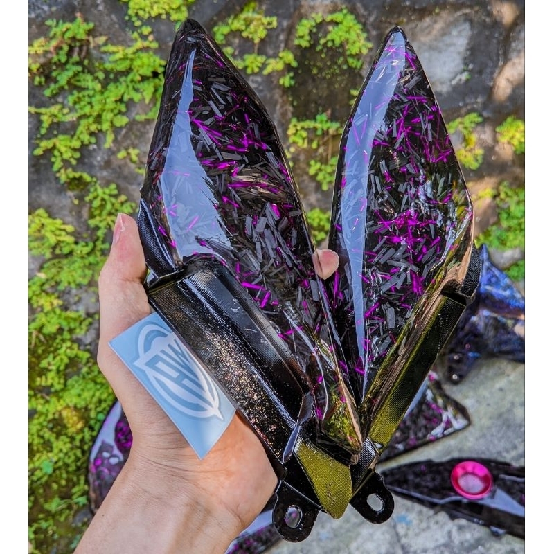 Bodi Sirip Hiu Karbon Kevlar Forged All New Nmax 155 2020-2023 Original