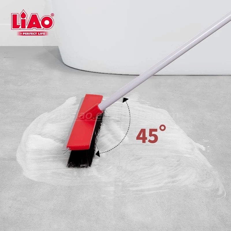 LIAO Sikat Lantai Dorong 2 in 1 Serokan Air Floor Brush Alat Pembersih (K130034)