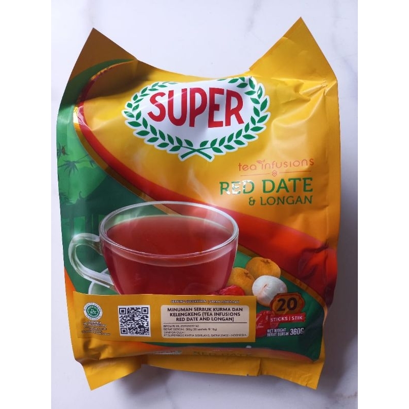 

Super Instant Red Date & Longan Teh/ Angco isi 20 Sachet@18gr
