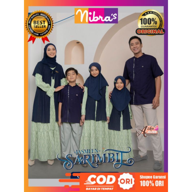NIBRAS PROMO CUCI GUDANG DISKON UP TO 50% SARIMBIT NIBRAS 2025 JASMEEN GREEN TINT/BAJU COUPLE KELUAR