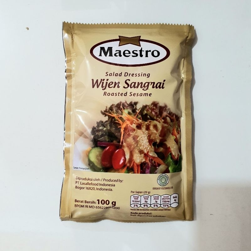 Maestro Wijen Sangrai Salad Dressing 100g