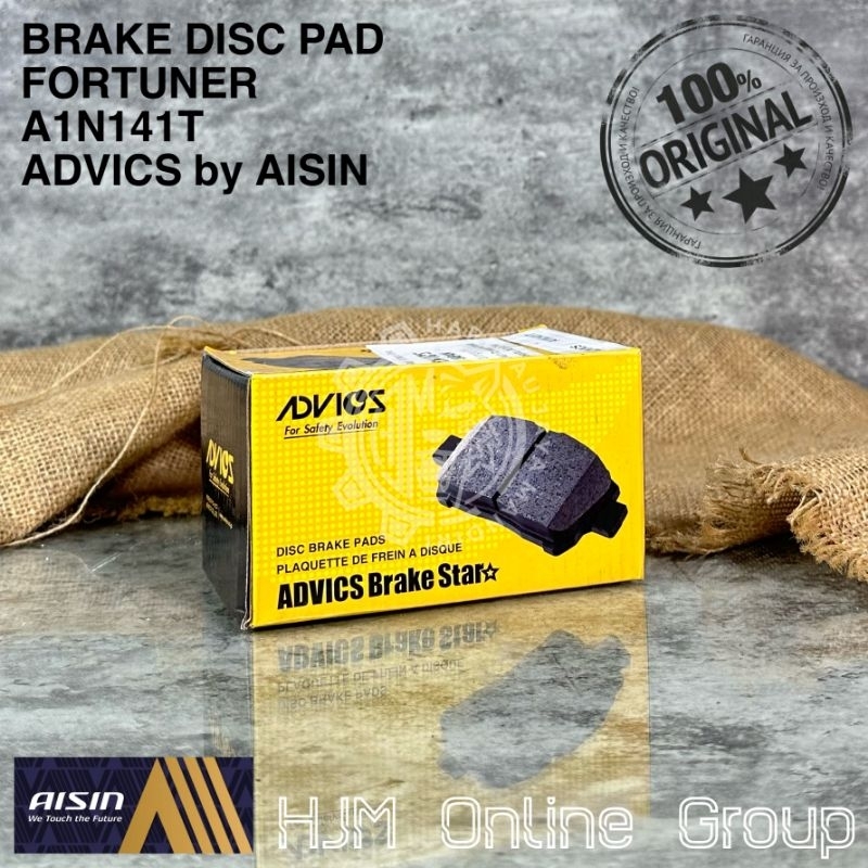 BRAKE DISC PAD - KAMPAS REM DEPAN FORTUNER HILUX VIGO ADVICS by AISIN