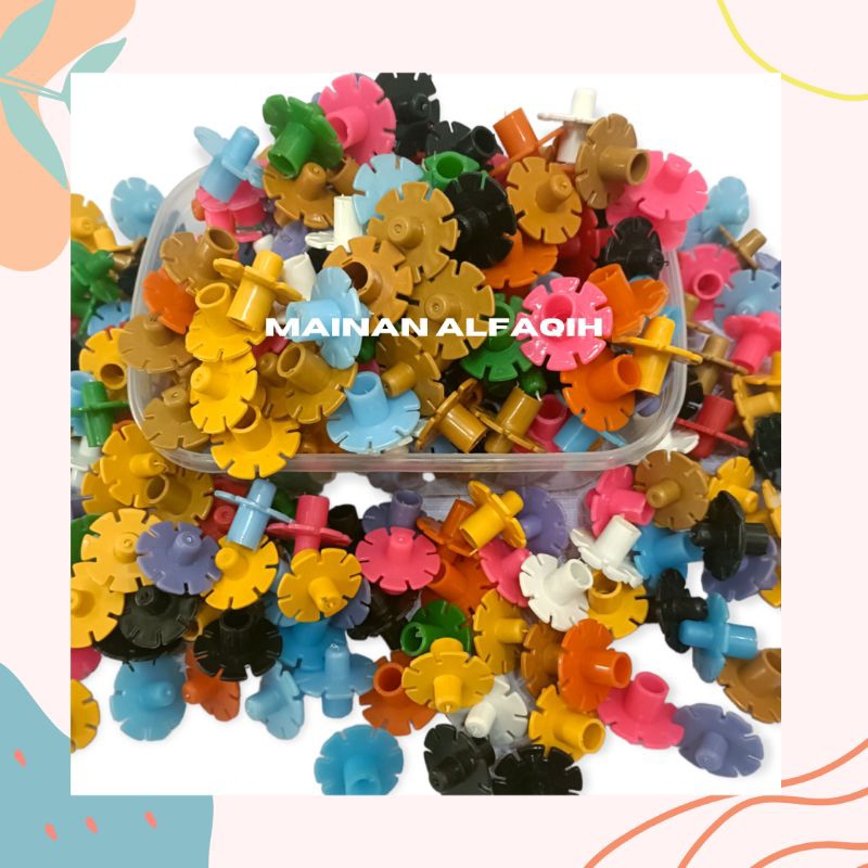 Mainan Edukasi Anak /Meronce Lego Bombik Tangkai / Mainan Meronce / Mainan Bombik / Mainan Anak Eduk