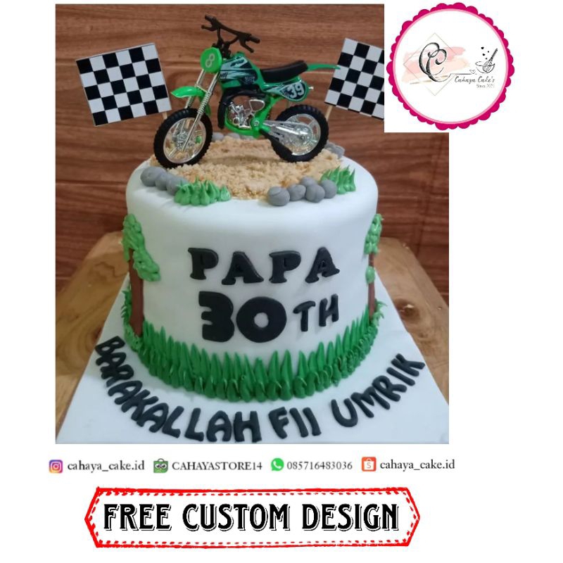 

Kue Ulang Tahun Motor Cross / Motorcycle Cake / Kue Ultah Karakter
