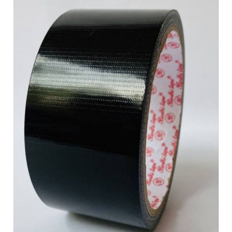 Lakban Hitam 2 Inch x 90 yard / Lakban Kain Hitam / Cloth Tape Hitam