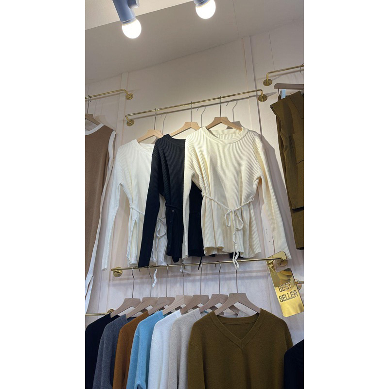 ATASAN FOCUS KNITTED PREMIUM FASHION WANITA IMPORT BANGKOK NOB