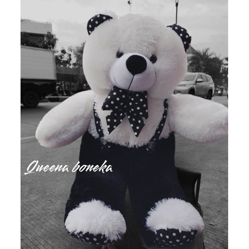 boneka Teddy bear hitam putih JUMBO