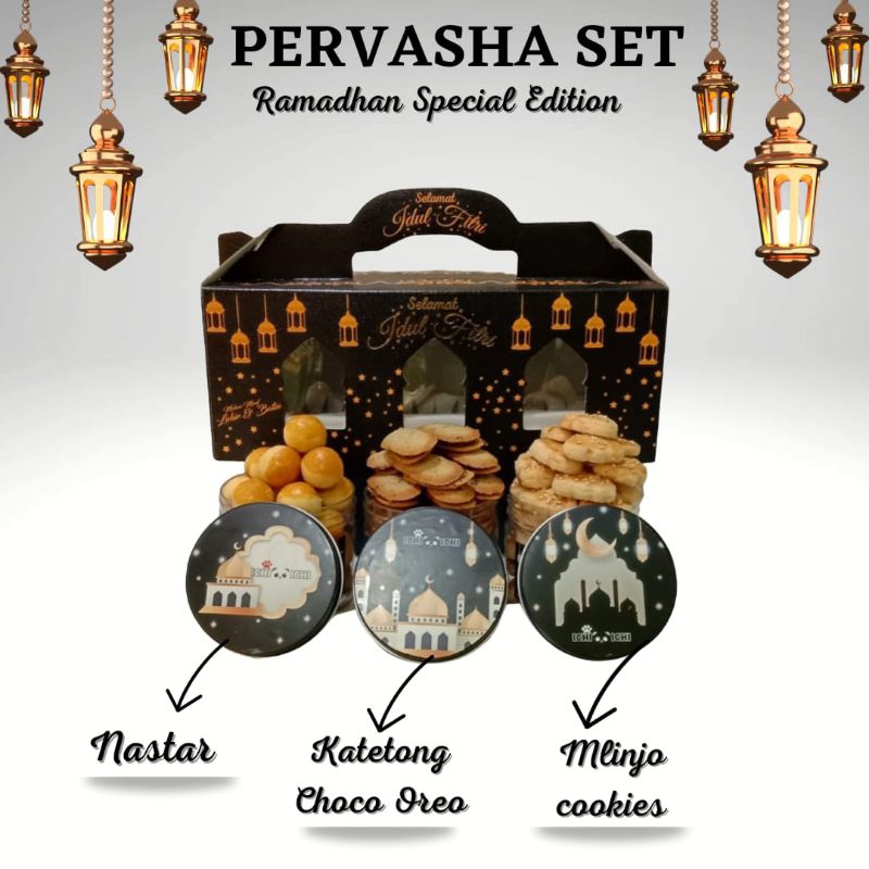 

PERVASHA SET/HAMPERS RAMADHAN/LEBARAN/COOKIES LEBARAN