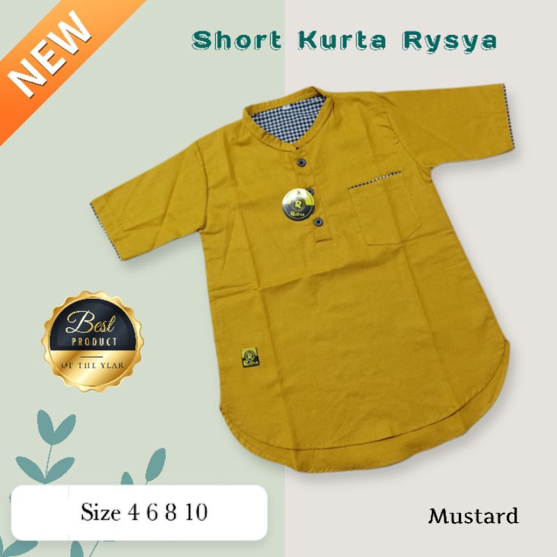 KEMEJA KOKO ANAK KEMKO UMUR 4-11TH ORI RYSYA COLLECTION BAJU KURTA LEBARAN LENGAN PENDEK MURAH KEKINIAN