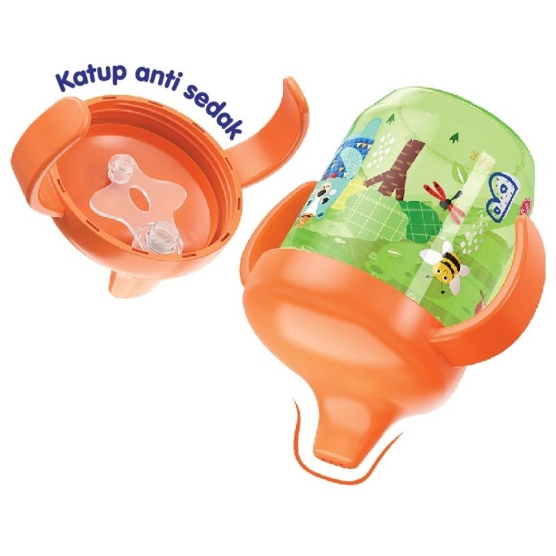 JP034 Baby Safe Training Cup Spout With Handle Anti Sedak 260 ml / Botol Minum Gelas Bayi Babysafe