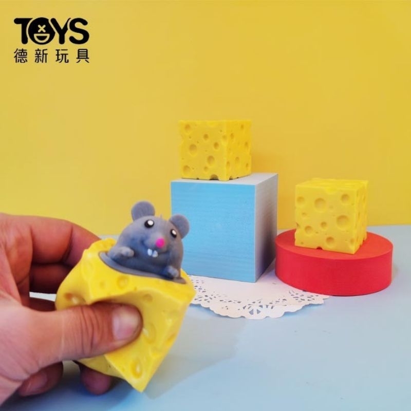 Mainan Penghilang Stress - Pop It Squishy Tikus Keju dan Tupai Pohon