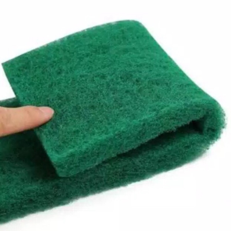 IMPORT Busa Filter Green Wool 25x10x2CM Media Filter Kolam Ikan