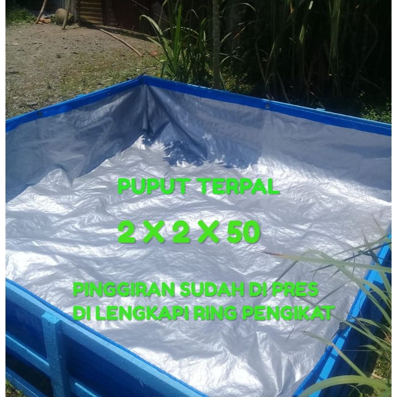 kolam terpal ikan ukuran 2x2x50 terpal kolam terpal