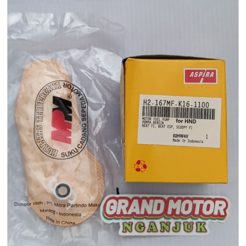 Paket Rotak Aspira plus Filter Fuel Pump MPM Vario 125 non led & led Beat esp 2016 Rotax Dinamo plus