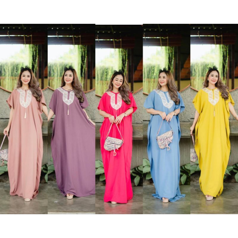 Terbaru - Kaftan / Kaftan Dress / Kaftan Dress Polos / Kaftan Diamond / Kaftan Rayon / Kaftan Busui
