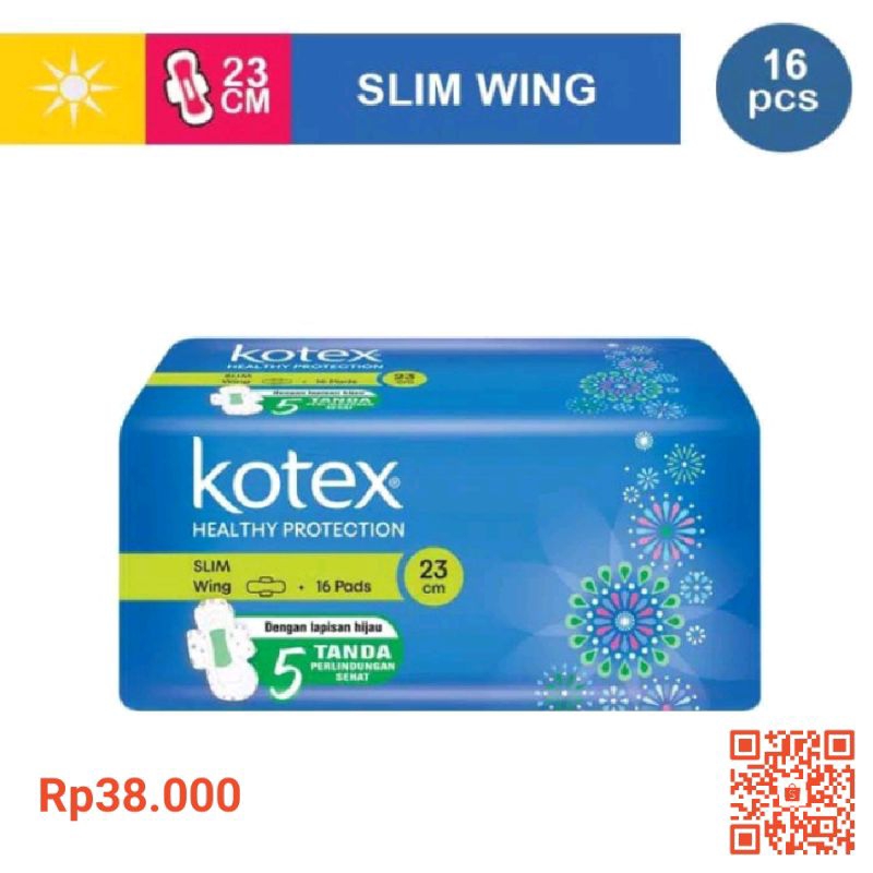 Kotex Slim Healthy Protection isi 16 pcs