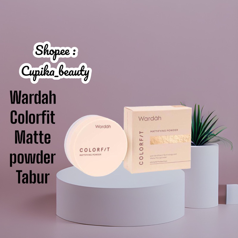 [bi] [bedak tabur] wardah colorfit mattifying powder || bedak tabur matte wardah colorfit