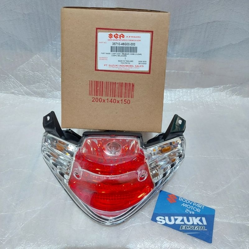 PRODUK ASLI LAMPU STOP LAMP BELAKANG SPIN 125 BENING CLEAR ORI SGP